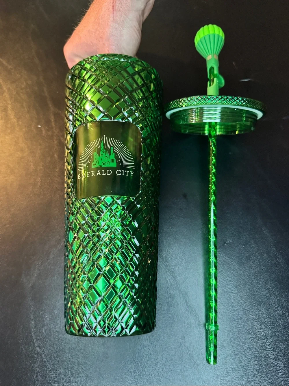 Starbucks WICKED EMERALD CITY LIMITED EDITION Green Tumbler 24 Oz NEW